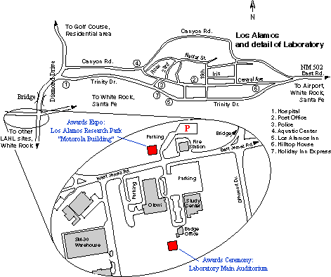 Map of Los Alamos and Lab