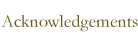 Acknowledgements
