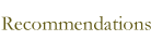 Recommendations