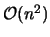$\mathcal{O}(n^2)$