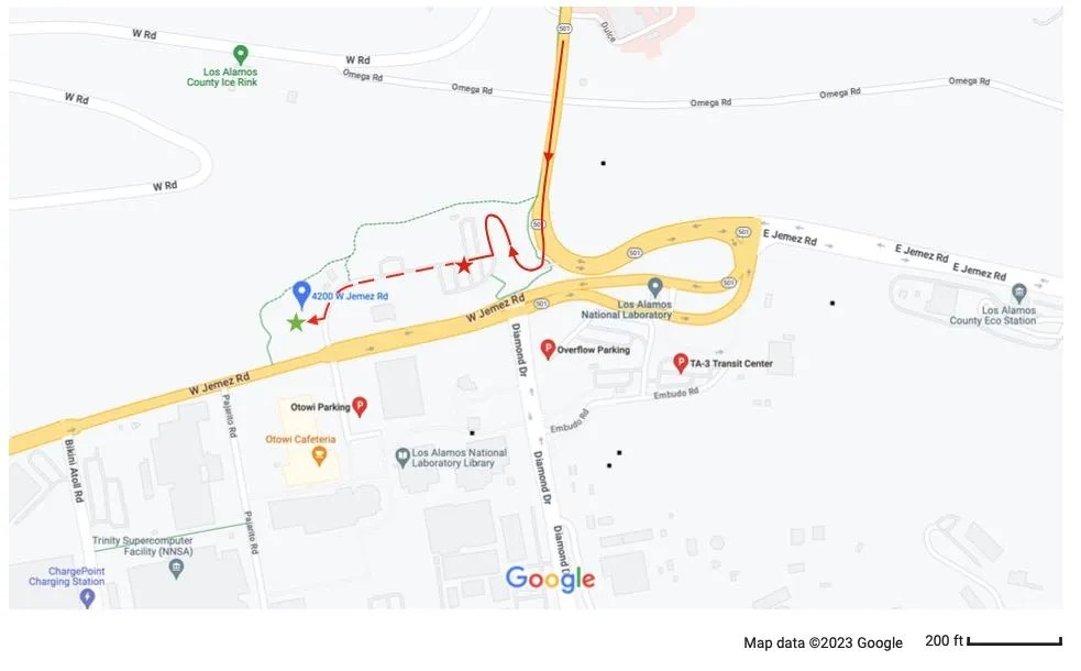 Research lower parking lot