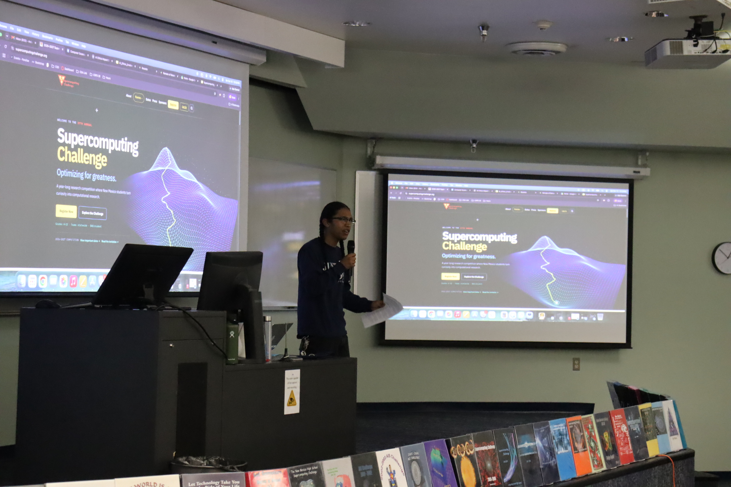 Students working on laptops during a Kickoff class