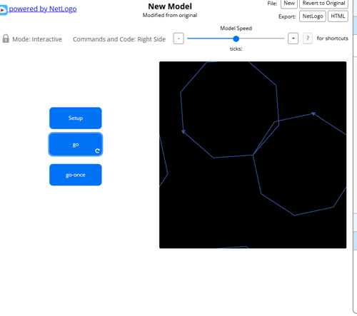 Day 1 NetLogo model screenshot