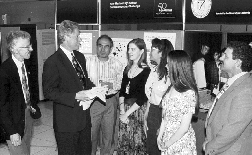 Bill Clinton at LANL