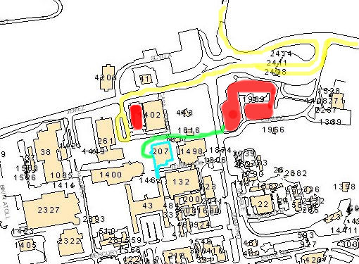 LANL parking map