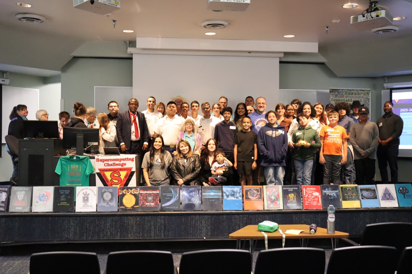 Students, teachers, and staff gathered at the Supercomputing Challenge Kickoff conference