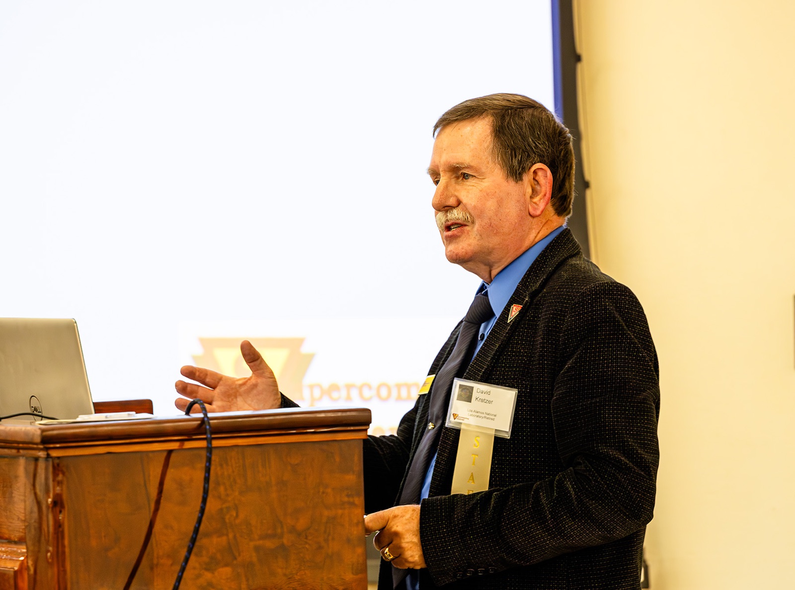 David Kratzer at the 2025 Supercomputing Challenge awards event.